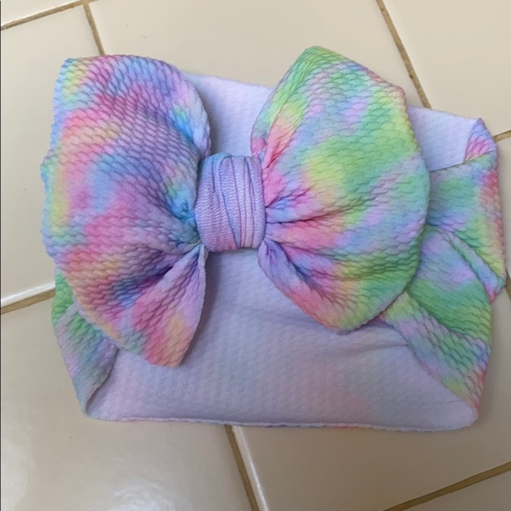 Tye dye nylon stretch headband